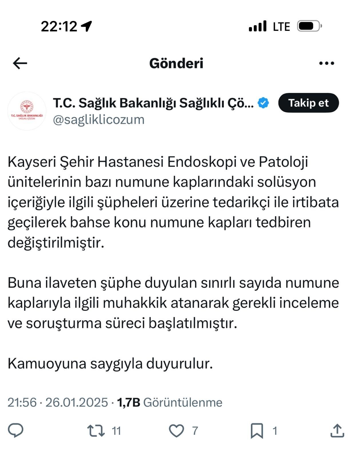 Sağlık Bakanlığı Sosyal Medya