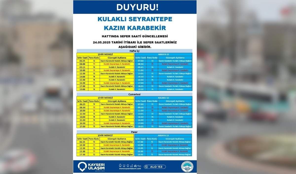 Kayseri Toplu Ulaşımda Seefr Sattleri Değişti (5)