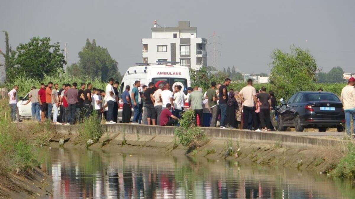 sulama kanalında facia