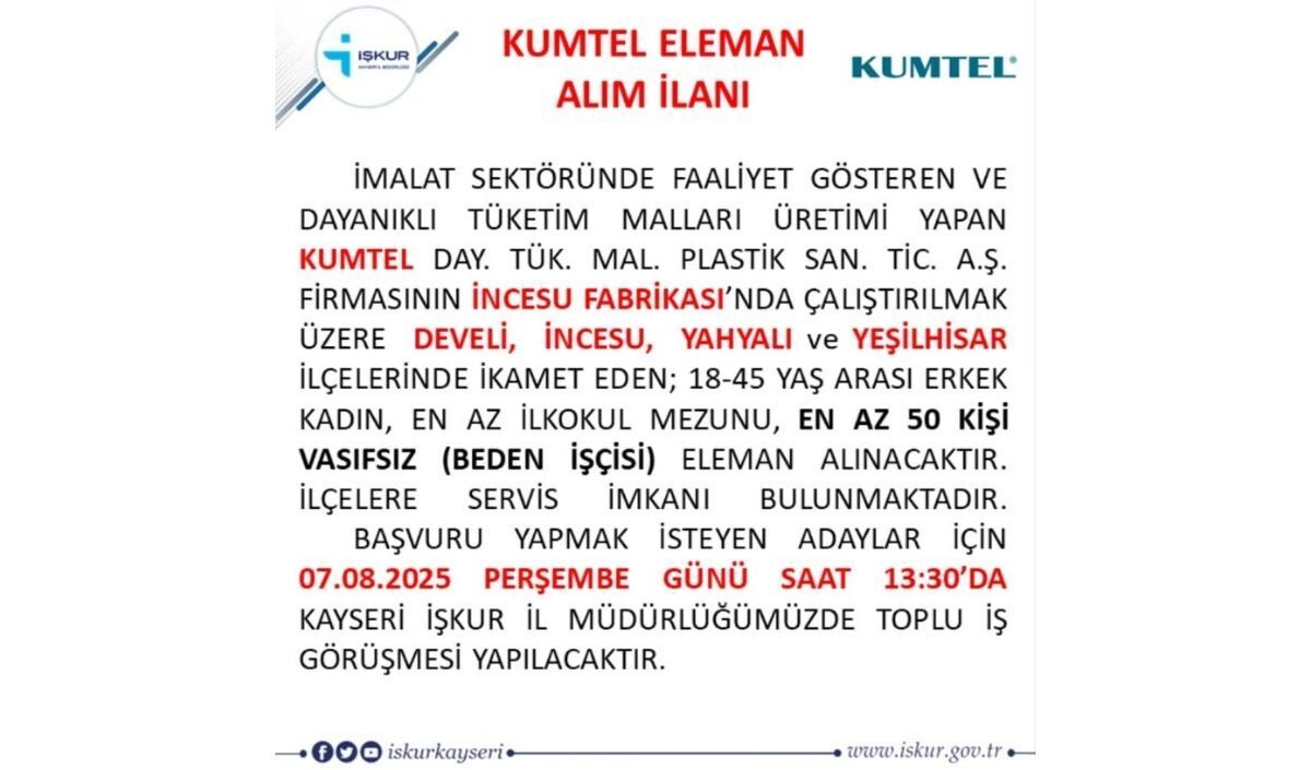 kayseri işkur