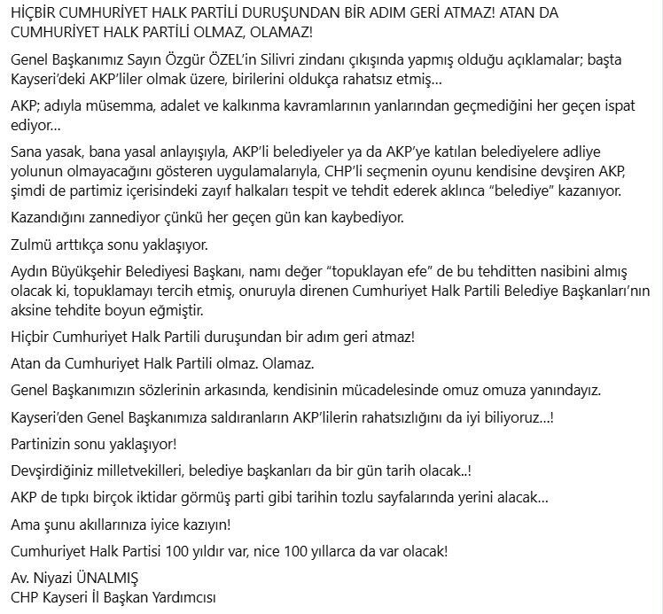 Chp’li Ünalmış’tan Sert Çıkış Namı Diğer ‘Topuklayan Efe’ (2)