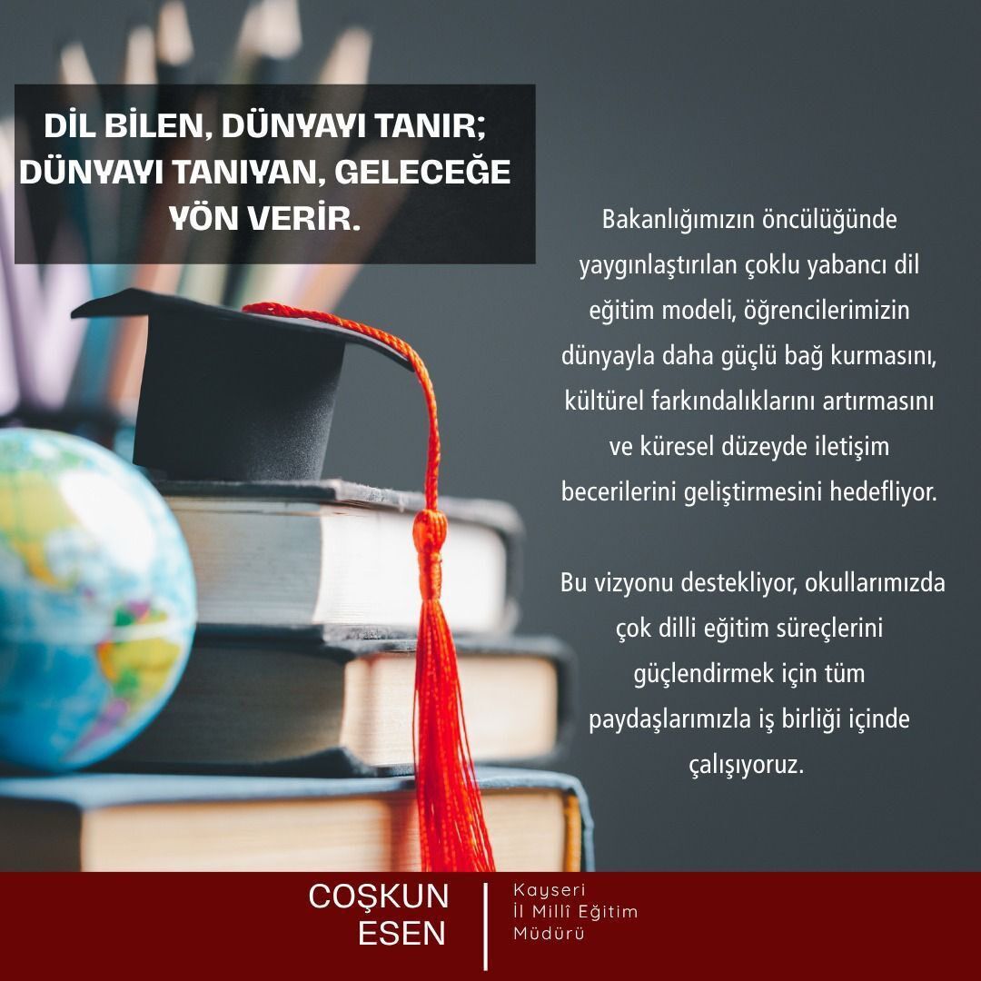Coşkun Esen’den Eğitim Vurgusu! Kayseri’de Çoklu Yabancı Dil Modeli (2)