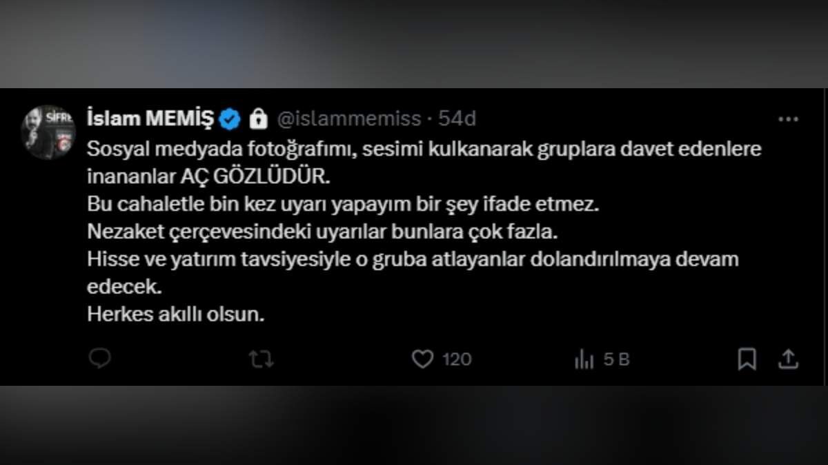 İslam Memiş Bu Sefer Tavsiye Değil Ders Verdi! (3)