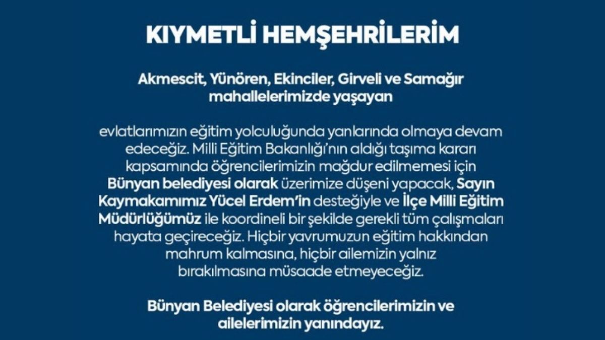 Bünyanda Eğitimde Örnek Davranış (1)