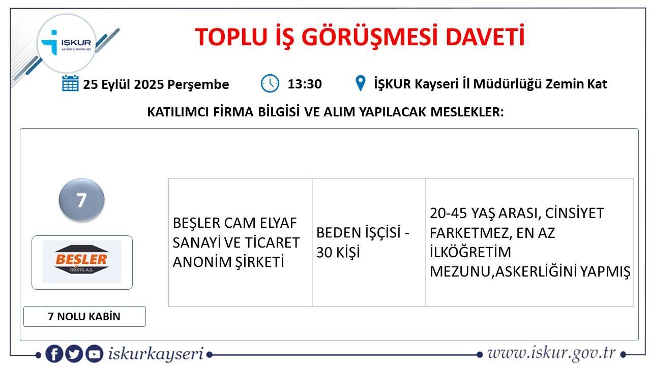 toplu iş görüşmesi