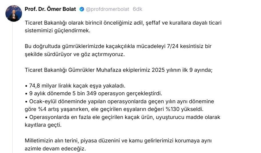 Bakan Bolat 9 Ayda 74,8 Milyar Liralık Kaçak Eşya Yakalandı (2)
