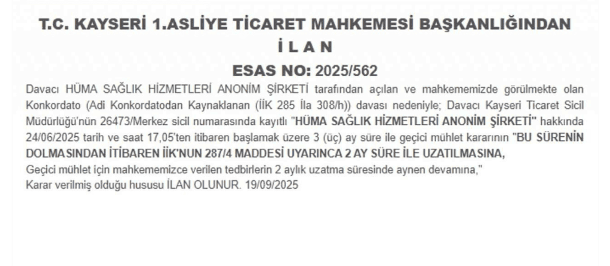 hüma hastanesi