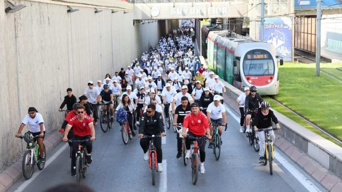 Kayseri’de Bisiklet Turu Avrupa Hareketlilik Haftası’na Damga Vurdu!