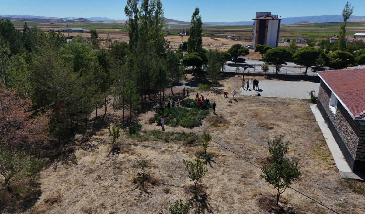 Kayseri’de Ilkokul Öğrencileri Meyve Üretimi Yapıyor (3)