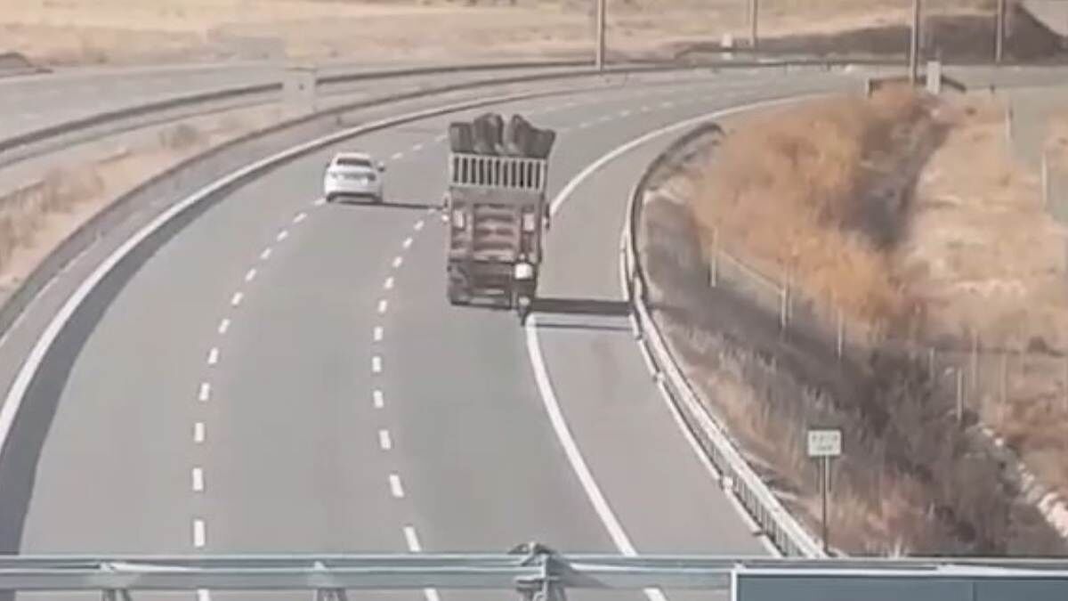 Ankara–Niğde Otoyolunda Motosikleti Kamyonla Çektiler