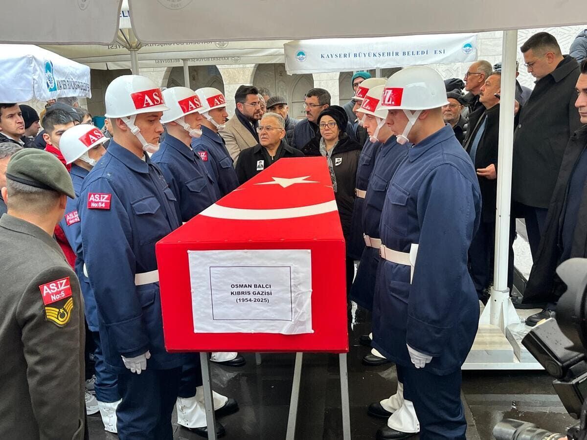 Kıbrıs Gazisi son yolculuğuna uğurlandı