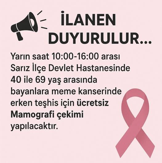 Sarız’da 40 69 Yaş Arası Kadınlara Ücretsiz Sağlık Hizmeti (4)