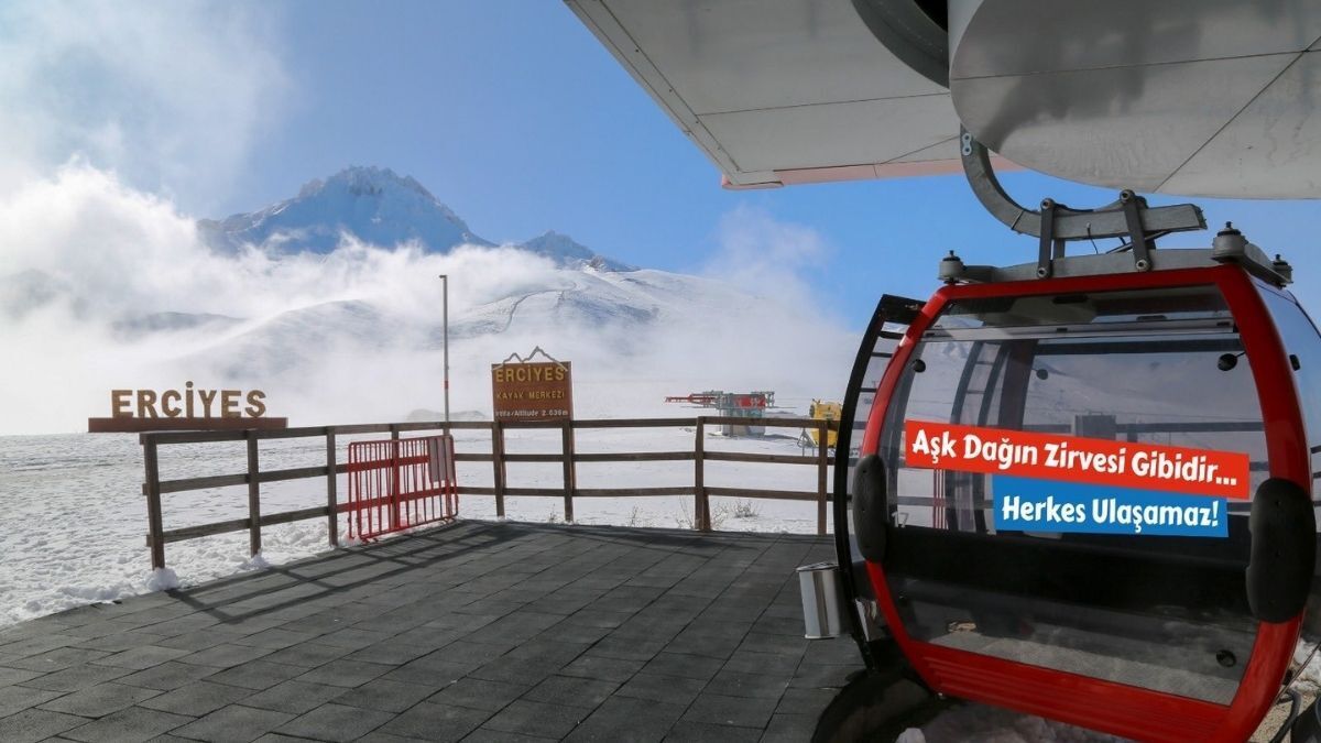 Erciyes’te Teleferik Arkası Yazıları Akımı Başladı (5)
