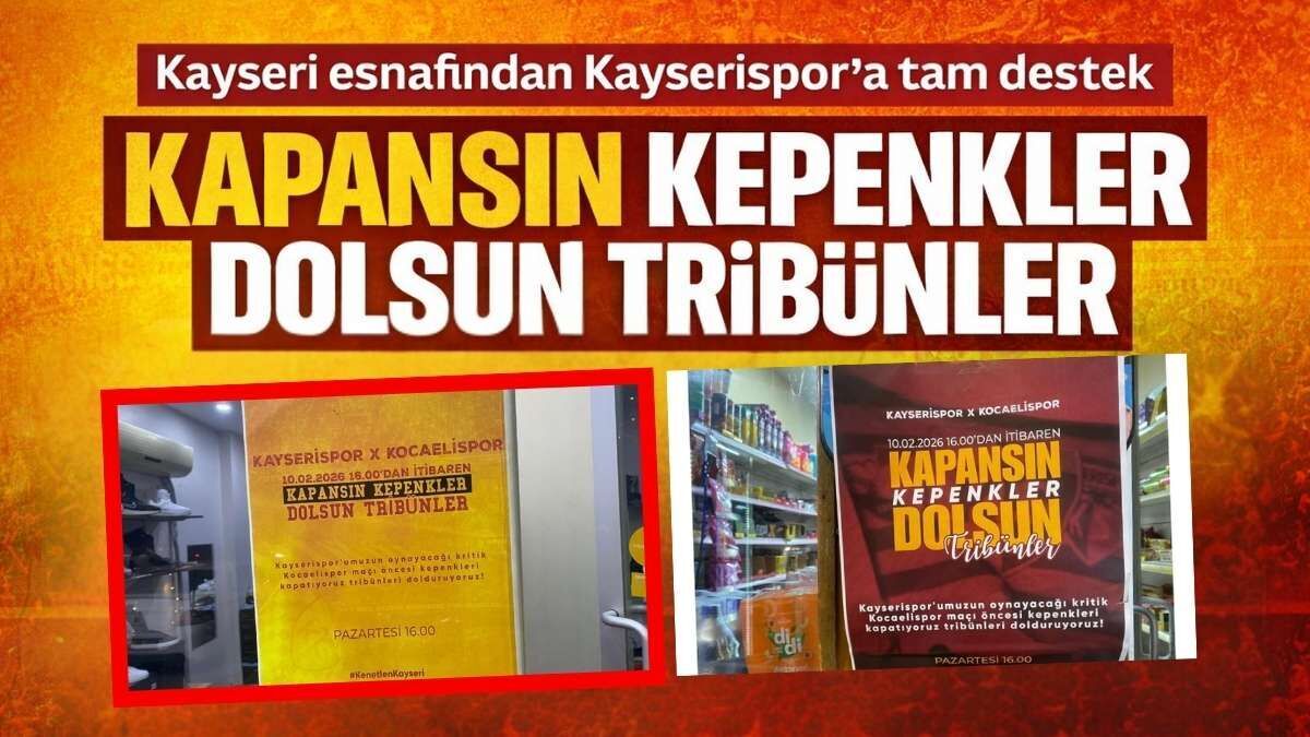 Kapansın Kepenkler Dolsun Tribünler