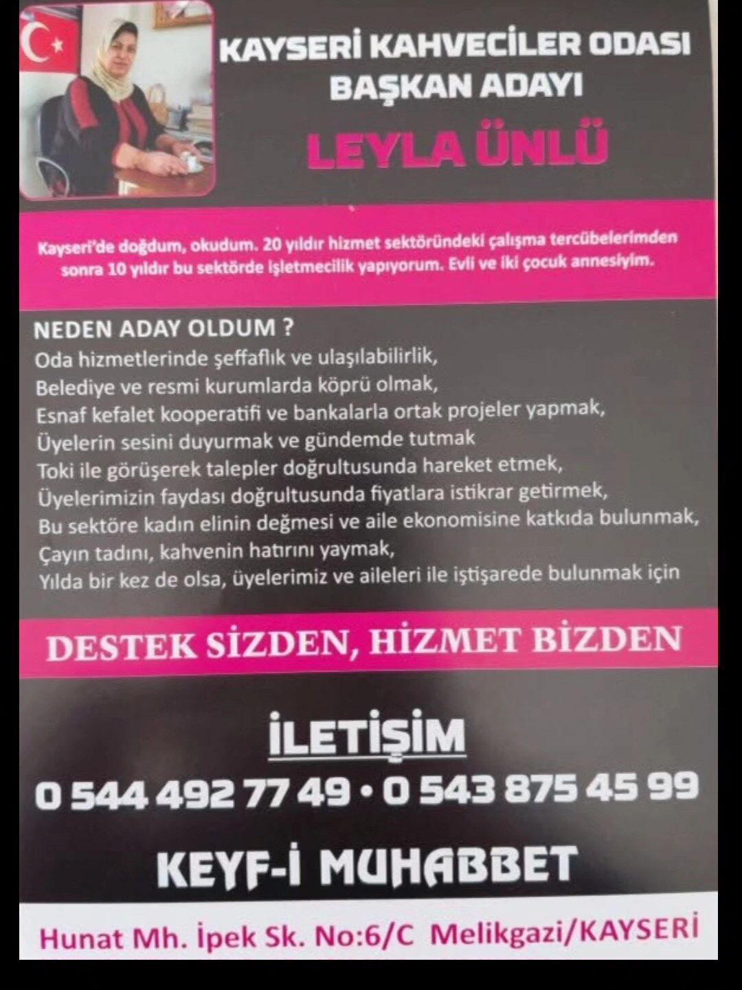 Kayseri Kahveciler Odası'nın Ilk Kadın Başkan Adayı Hedeflerini Açıkladı (7)