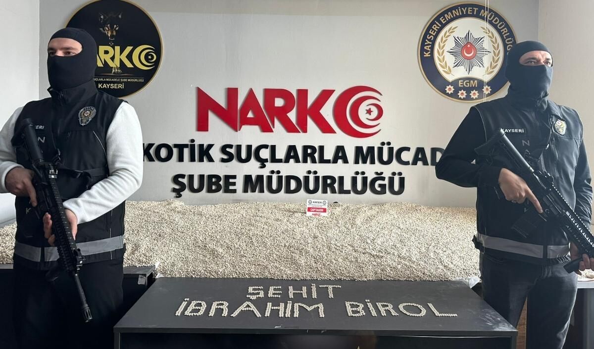 Kayseri 1 Milyon 250 Bin Adet Captagon (1)