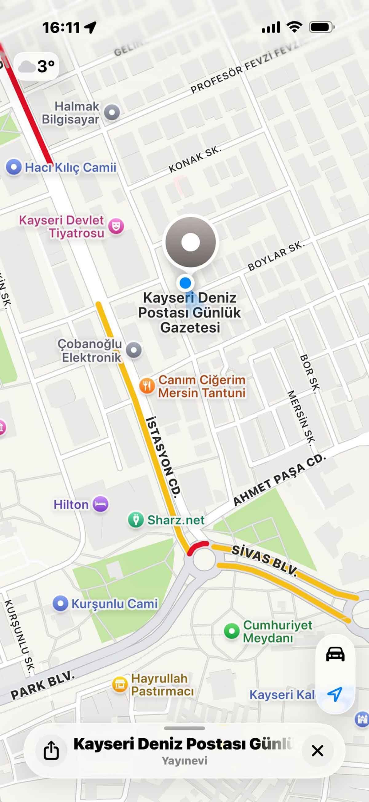 Deniz Postası Harita