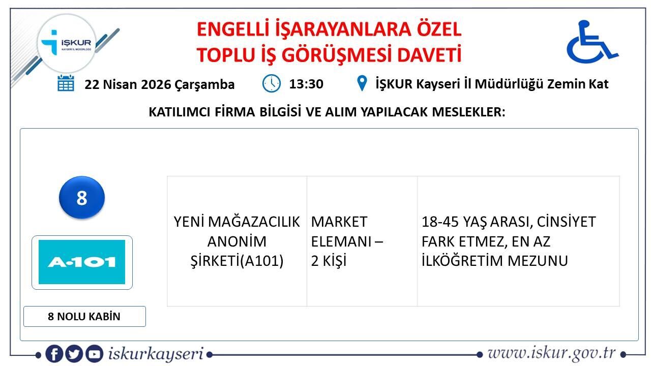 kayseri işkur