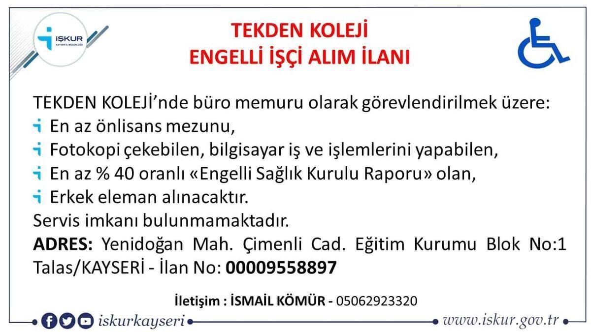 tekden koleji