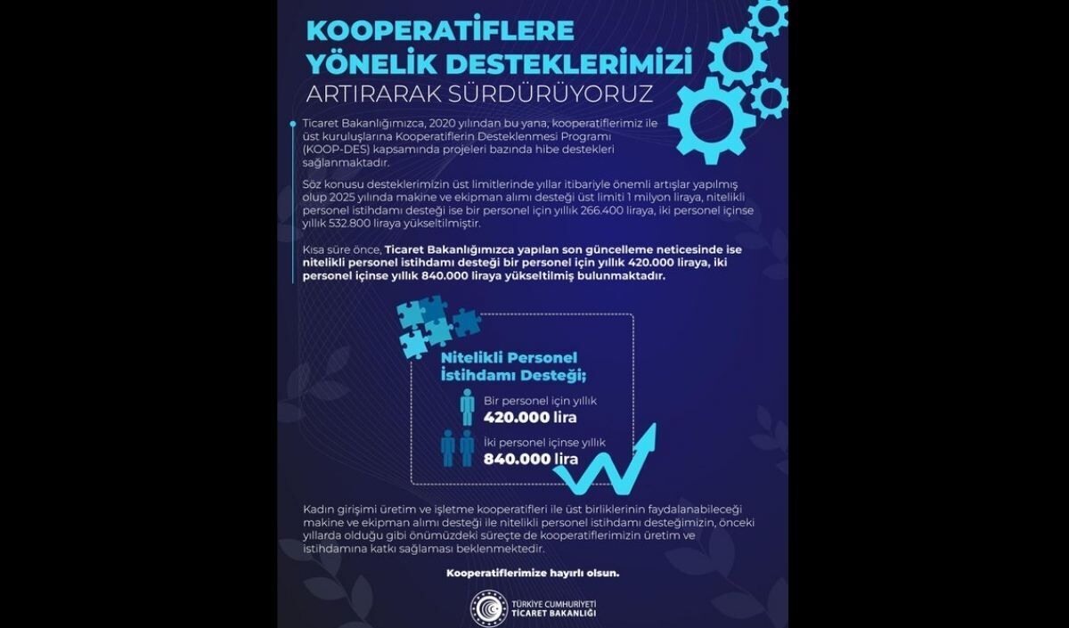 ticaret bakanlığı kooperatif