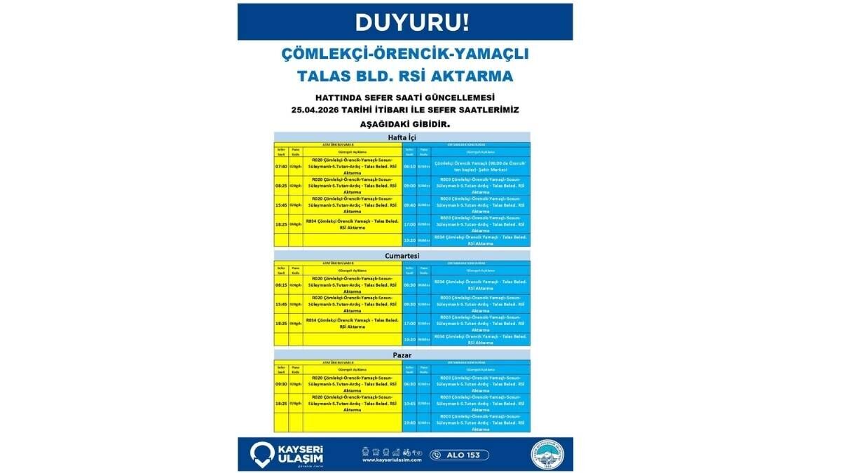 Kayseri Otobüs Şoförü Saatleri 25 Nisan (3)