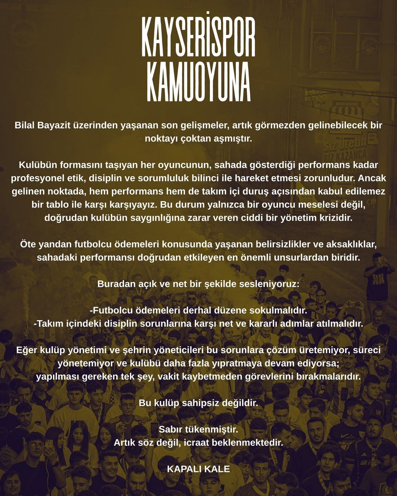Kayserispor Kapalı Kale (2)